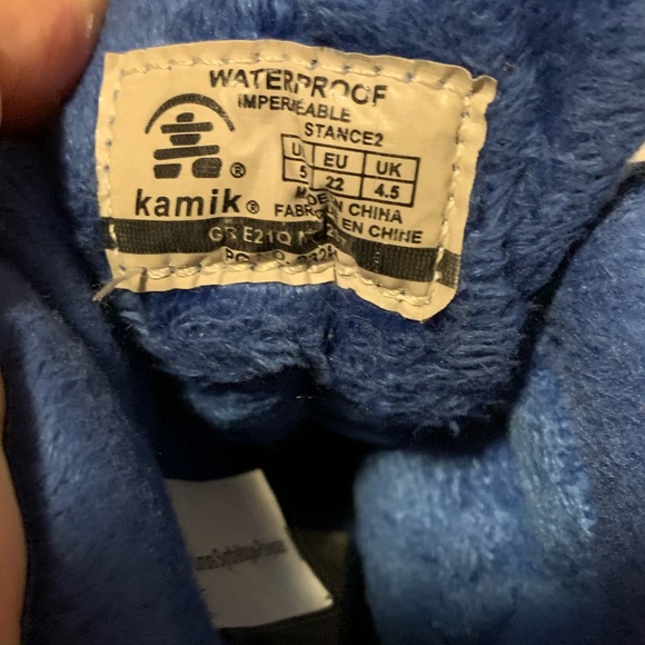 KamiK blue and black boot size 5 toddler - Picture 4 of 4